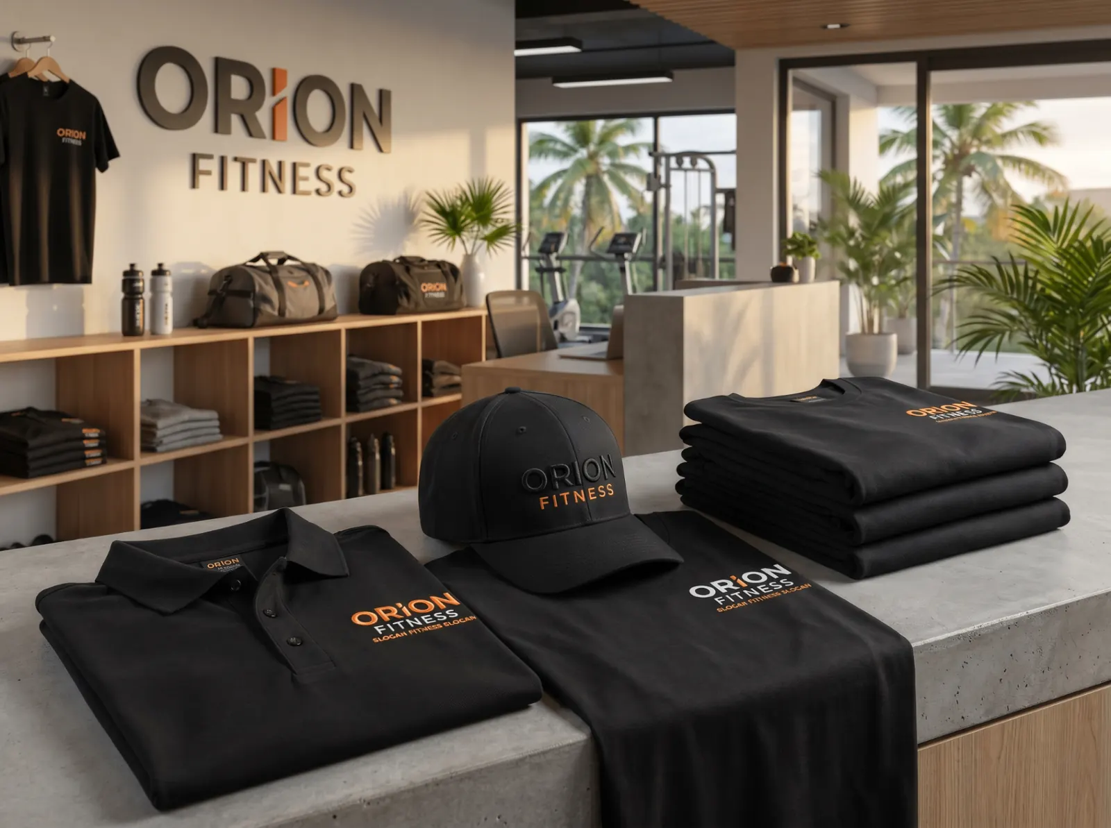 Visuel conceptuel de textile professionnel personnalisé pour une équipe terrain à La Réunion — VERTEX